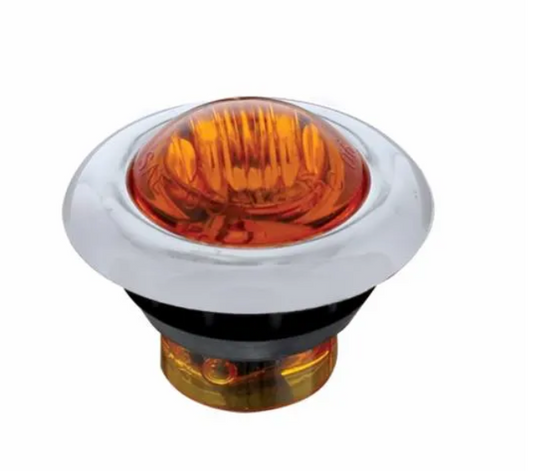 3 LED Mini Light with Bezel (Clearance/Marker) Amber Lens - 39932