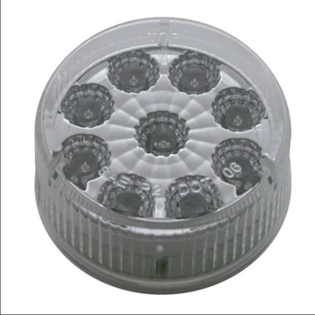 2 Inch 9 LED Reflector Clearance/Marker Light  -  38851
