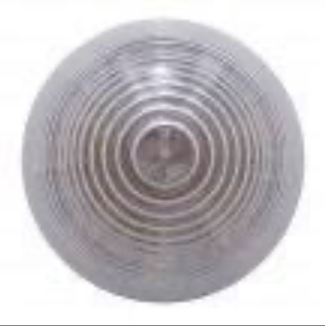 13 LED 2-1/2 Inch  Round Beehive Light (Clearance/Marker) Red LED/Clear Lens  -  38369