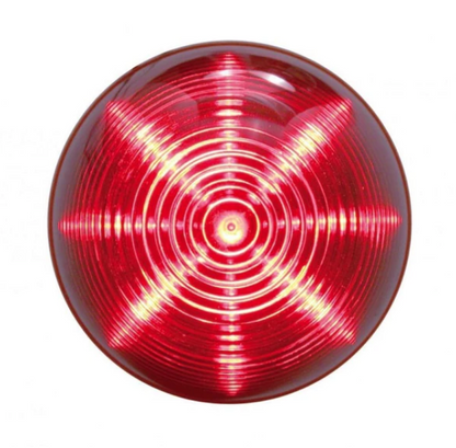 13 LED 2-1/2 Inch  Beehive Clearance/Marker Light Red LED/Red Lens  -  38179