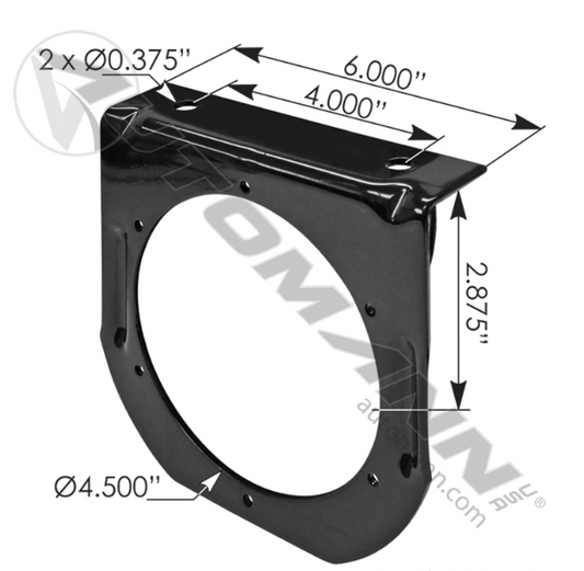 Light Bracket 4” Round - 571.BK40