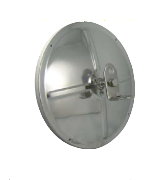 8.5” Round Stainless Steel Convex Mirror -  MTCX850SS