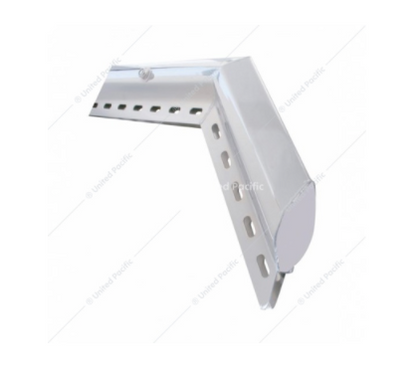 30" Stainless Steel 45 Degree Angled Heavy Duty Mud Flap Hanger 2-1/2" Bolt Pattern  -  10846