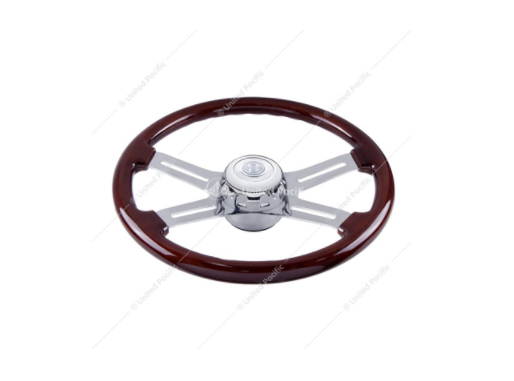 Chrome Steering Wheel Hub & Horn Button Kit For 2014-2022 Kenworth T680 & Peterbilt 579  -  88292