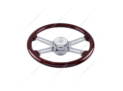 Chrome Steering Wheel Hub & Horn Button Kit For 2014-2022 Kenworth T680 & Peterbilt 579  -  88292