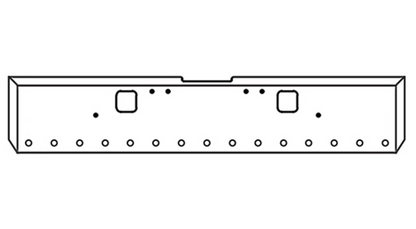 20” Stainless Steel Bumper for 2002-2007 Freightliner Classic XL - CV-0100-51S-30BY