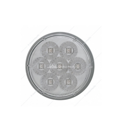 7 Led 4" Reflector Stop Turn & Tail Light Red Led Clear Lens  -  39925