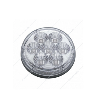 7 Led 4" Reflector Stop Turn & Tail Light Red Led Clear Lens  -  39925