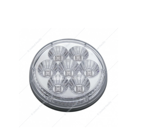7 Led 4" Reflector Stop Turn & Tail Light Red Led Clear Lens  -  39925