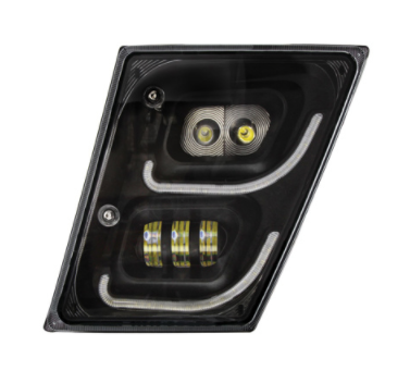 Blackout High Power LED Fog Light With LED DRL & Position Light For 2003-2017 Volvo VN/VNL Driver-  32596