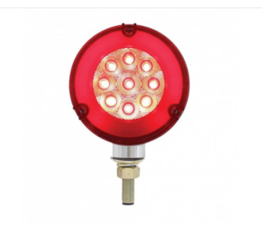 54 LED GloLight Double Face Turn Signal Light - Amber & Red LED/Amber & Red Lens  -  37083