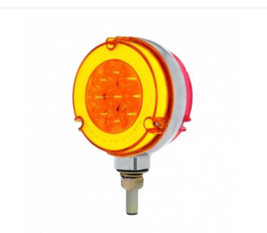 54 LED GloLight Double Face Turn Signal Light - Amber & Red LED/Amber & Red Lens  -  37083