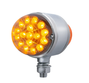 17 LED Dual Function Reflector Double Face Light - Amber/Red Clear - 39546