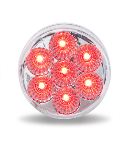2.5" Dual Revolution Red Marker to Blue Auxiliary Led Light   -  TLED-2HXRB