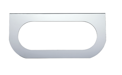 Stainless Steel Light Brackets One Oval Light Cut Out  -  20401