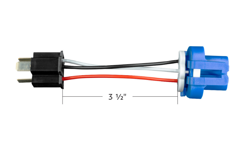 9007 TO H4/9003 3-Pin Bulb Conversion Adapter Plug - 34207