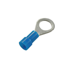 16-14 AWG 1/4" STUD VINYL RING TERMINAL, 14 PCS -98064