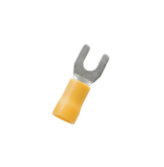 12-10 AWG #10 Stud Vinyl Spade Terminal,14 PCS - 98088
