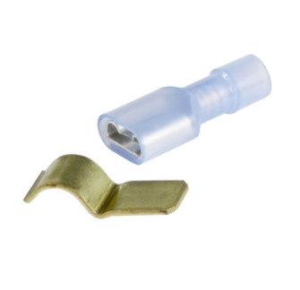 Power Tap Fuse Clips For Glass Fuses & 16-14 .250 FM FI Disconnects, 2 Sets.-  98107