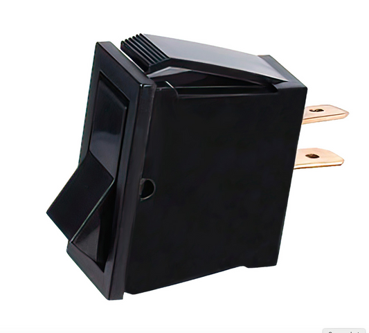 Black Non-Illum Rocker 16 AMP 12V S.P.S.T. ON/OFF 1 PC  98292