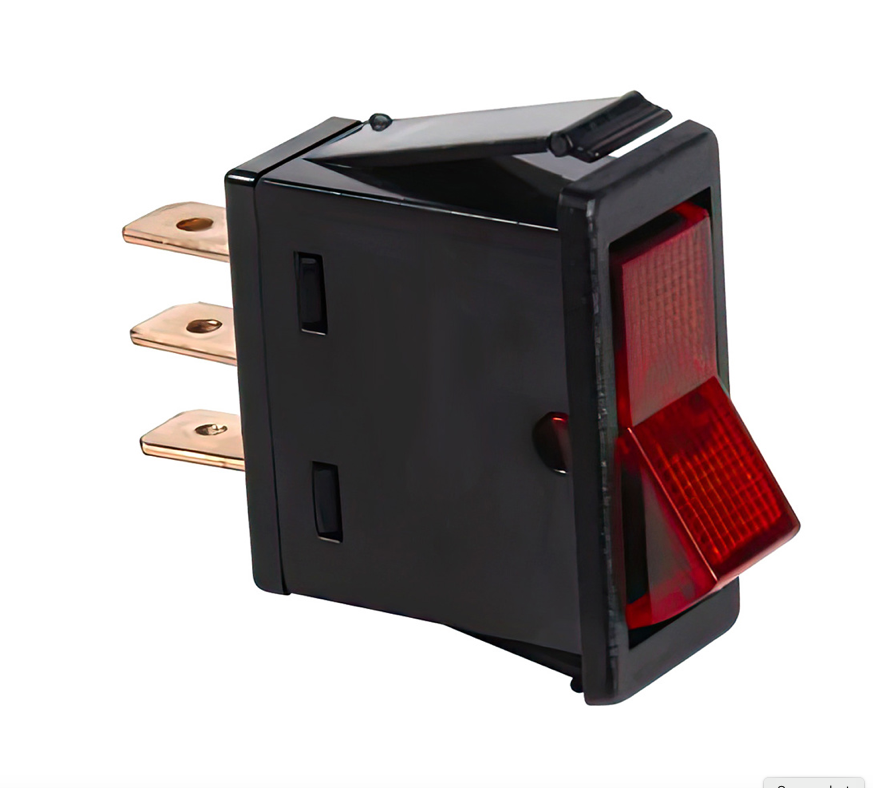 Red Illum Rocker 20 AMP 12V S.P.S.T On/Off - 98293