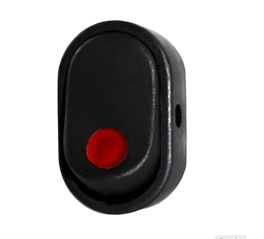 Red Illum Oval Rocker 16 AMP 12V ON/OFF - 98303