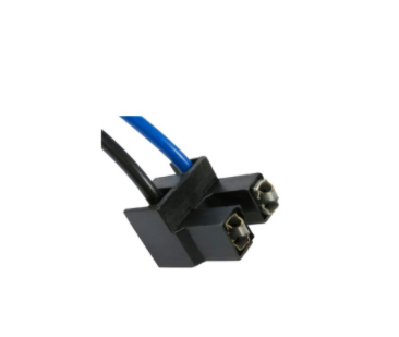 2-Wire Universal H7 Halogen Bulb Headlight Connector. Two Pins At 90 Angle, 1 PC -98334