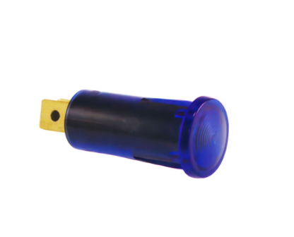 Blue Warning Light 16 AMP 12V W/2 Lucar Terminals, 1 PC - 98375