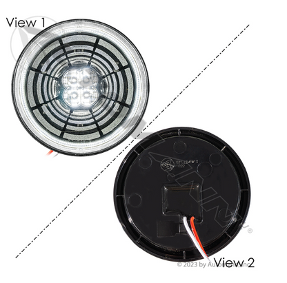 Back-Up Light LED 4" Round Multi-Halo - 571.LD41W13