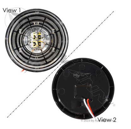 Back-Up Light LED 4" Round Multi-Halo - 571.LD41W13