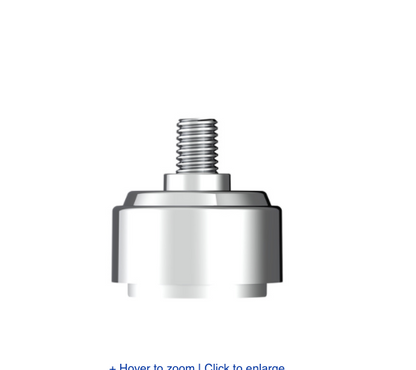 1/2"-13 Chrome Thread-On Shift Knob Mounting Adapter for Eaton Fuller Style 9/10 Shifter - 70799B