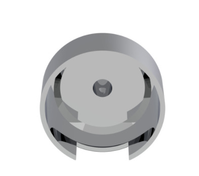 7/16" Chrome Top Gearshift Mounting Adapter for Eaton-Fuller 13/15/18 Speed Shifters - 70603B