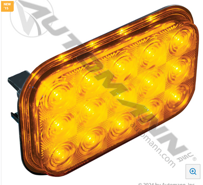 F/P/T Light LED 3-1/2" X 5-1/4" Amber  571.LD45A15