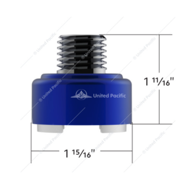 M30X3.5 Thread-On Shift Knob Mounting Adapter for Eaton Fuller Style 9/10 Shifter- Indigo Blue - 71031