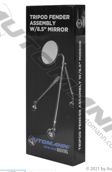 Fender Tripod Assy w/ 8.5" Mirror Stainless Steel - 563.9018