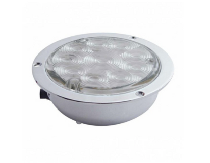 10 LED 4" Flange Mount Back-Up Light -White LED/Clear Lens - 38078