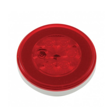 21 LED 4" GloLight Stop, Turn & Tail Light - Red LED/Red Lens  -  37132