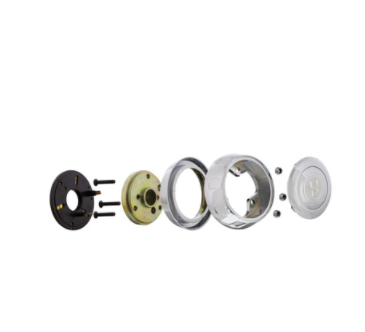 Chrome Steering Wheel Hub & Horn Button Kit for 1997-2001 Kenworth - 88262