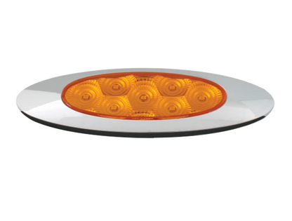 Ultra Thins Surface Mount Y2K AMBER/AMBER LED Light W/ Chrome Bezel-78335