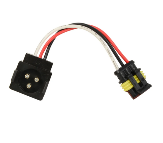3-Pin Light Adapter Plug from Round 3-Pin to Straight 3-Pin - 88095
