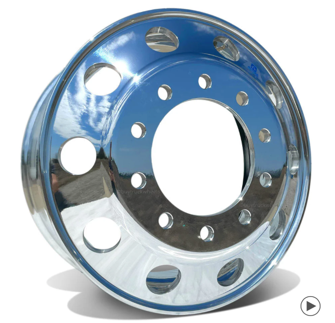 Alcoa Aluminum Wheel  22.5 x 8.25  High Polished Both Sides 10x285mm - ULA187