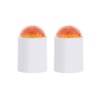 Amber Dome Lens  Bumper Guide Top with Chrome Base - 86071