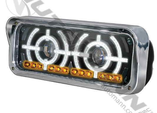LED Headlamp Assembly Multi-Fit RH  -  571.LD9904BPR