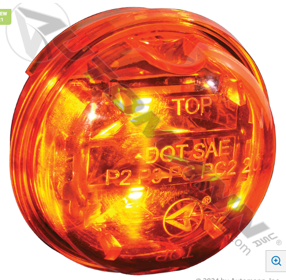 Marker Light LED 2" PC Amber - 571.LD302A8