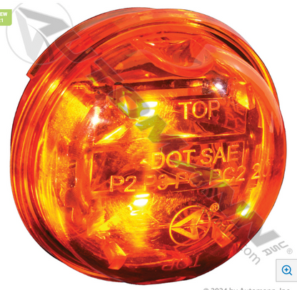 Marker Light LED 2" PC Amber - 571.LD302A8