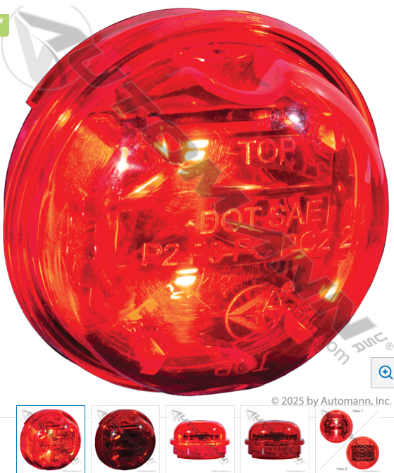 Marker LED Light 2" PC Red -571.LD302R8
