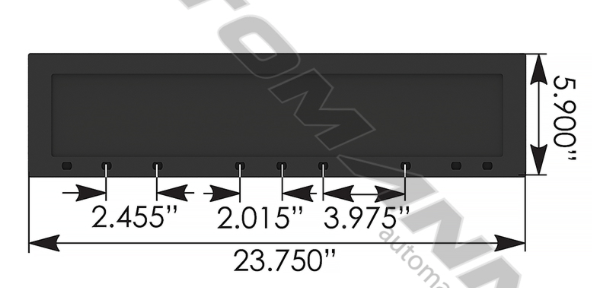 Quarter Fender Top Flap Rubber 1/2in - 562.9115HD