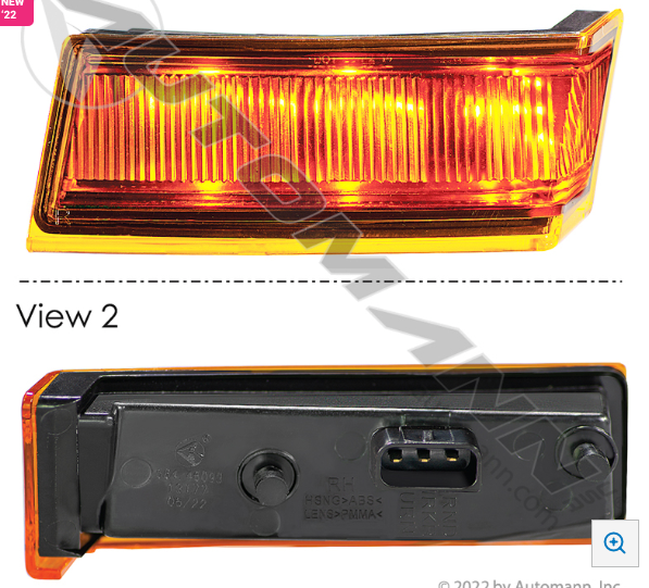 Right Turn Signal Marker Lamp Freightliner - 564.46093