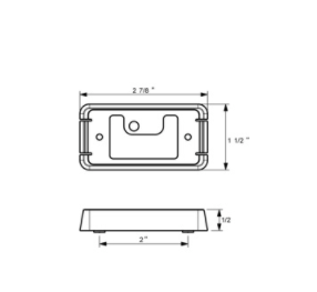 Chrome Mounting Bracket - 33002