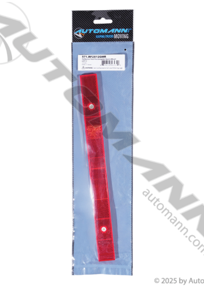 Red Rectangular Reflector Quick-Mount -  571.RF2X12QMR